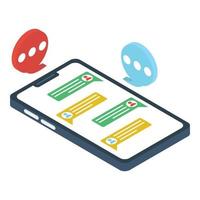Online Messaging Concepts vector