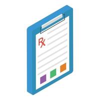 Medical Report Prescription vector