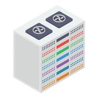 Data Server Rack vector