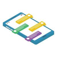 Online Messaging Concepts vector