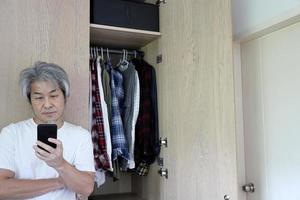 Asian Man with Wardrobe photo