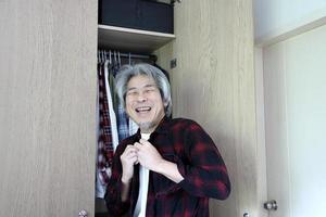 Asian Man with Wardrobe photo