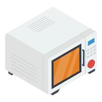 conceptos de horno microondas vector