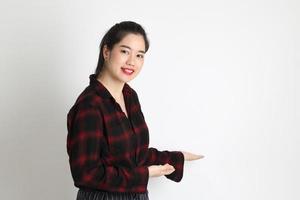 Asian Woman on White Background photo