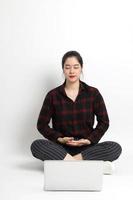 Asian Woman in Studio photo