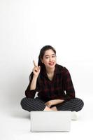 Asian Woman in Studio photo