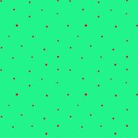 Vector illustration of seamless pattern with small Red dots covering bright green background