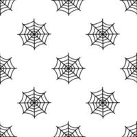 el patrón de la telaraña. diseño para halloween, vacaciones. patrón de halloween. Ilustración de vector dibujado a mano.