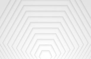 Abstract layered geometric hexagon white and gray color background vector