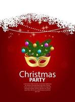 Abstract Beauty Merry Christmas and New Year Party Background wi vector