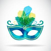 Ilustración de vector de icono de máscara de carnaval de mascarada