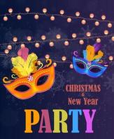Abstract Beauty Merry Christmas and New Year Party Background wi vector