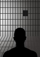 Man In Jail vector