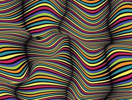 Abstract Wave Zebra Pattern Background. Vector Illustration