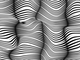 Abstract Wave Zebra Pattern Background. Vector Illustration