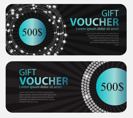 Gift Voucher Template For Your Business. Vector Illustration