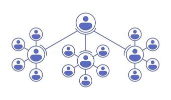 Company Organization Hierarchy Chart vector
