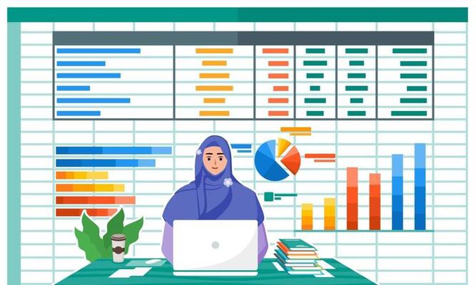 Female Accountant Working With Laptop