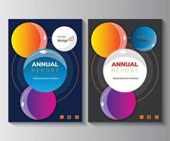 diseño de informe anual diseño de uso multipropósito para cualquier proyecto, informe anual, folleto, volante, cartel, folleto, etc. vector