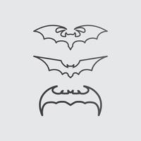 Bat logo animal and vector, wings, black, halloween, vampire, gothic, illustration, design bat icon vector