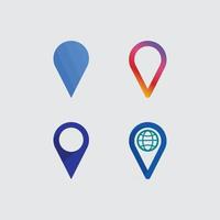 icono de ubicación, logotipo de mapa para mapas de google maps, signo, ruta, posición, símbolo y logotipo vectorial vector