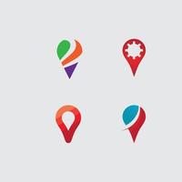 icono de ubicación, logotipo de mapa para mapas de google maps, signo, ruta, posición, símbolo y logotipo vectorial vector
