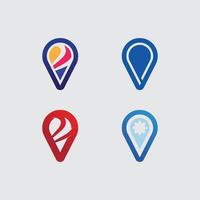 icono de ubicación, logotipo de mapa para mapas de google maps, signo, ruta, posición, símbolo y logotipo vectorial vector