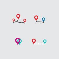 icono de ubicación, logotipo de mapa para mapas de google maps, signo, ruta, posición, símbolo y logotipo vectorial vector