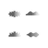 Sound waves vector illustration