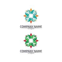 Tree leaf vector design eco friendly concept logo