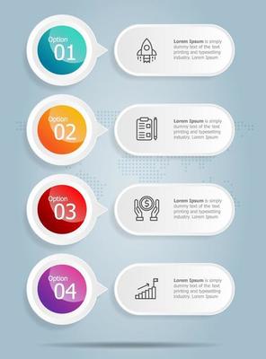 abstract tab bar vertical infographics presentation