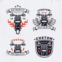 logotipo de motocicleta vintage vector