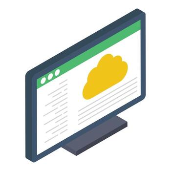 Web Cloud Network vector