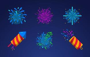 Firework Element Collection vector