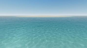 praia tropical mar azul claro 4k