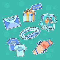 Items Gift for Best Friend Stickers vector