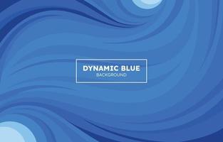 Dynamic Shapes Blue Background vector