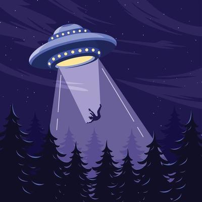 Man Abducted by UFO at Night