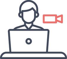 Video Conference Icon vector