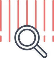 Barcode Search Icon vector