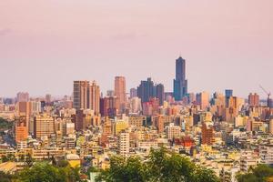 Aerial view of Kaohsiung city in Taiwan photo