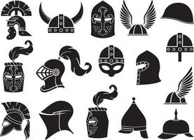 Military Helmets Collection vector