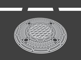 Manhole Street Cover vector