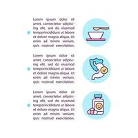 Dietary approaches and medication concept line icons with text. PPT page vector template with copy space. Brochure, magazine, newsletter design element. Health care linear illustrations on white