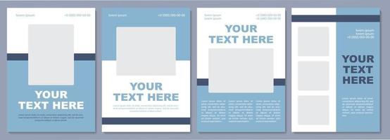 Adventurous destination promotion brochure template. Flyer, booklet, leaflet print, cover design with copy space. Your text here. Vector layouts for magazines, annual reports, advertising posters