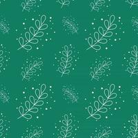 eucalyptus silver dollar leaf seamless pattern background vector illustration. green flat style leaves plants illustration. Suitable for social media posts, greeting cards, posters, placards