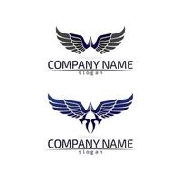 Falcon Wings Logo Template vector icon logo design app