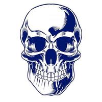 Isolated Skull Illustration for logo and branding element vector