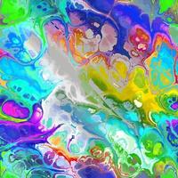 Abstract Turquoise Fluid Ink Art vector