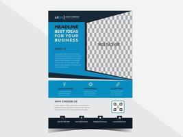 Corporate Multipurpose Business Flyer Design Template for your business services or event vector